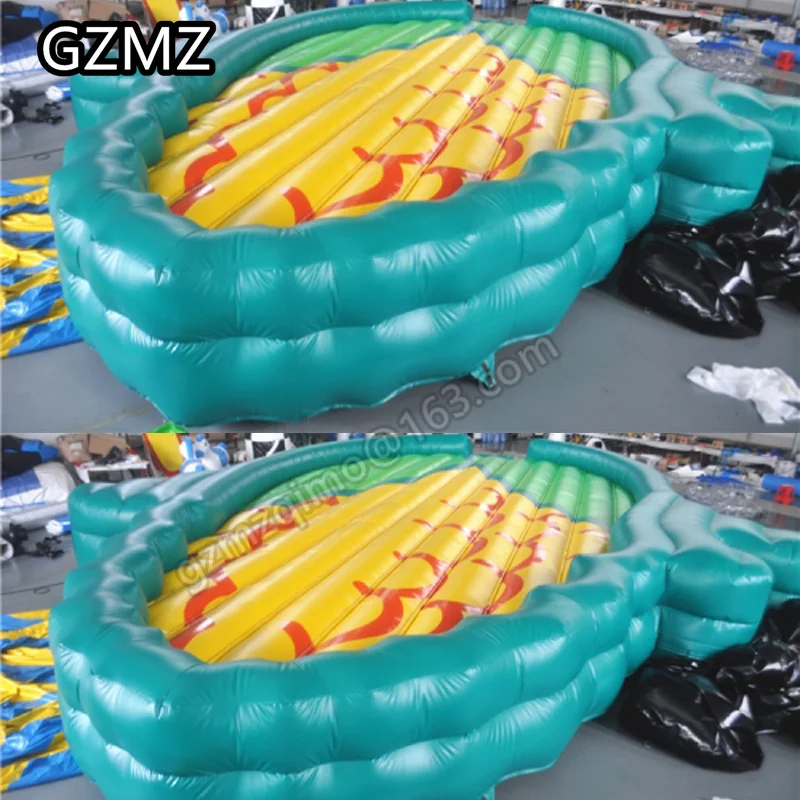 Купить Бесплатная доставка, 8*5 м, коммерческий детский гигантский надувной початок кукурузы, коврик для прыжков, Радужный вышибатель, воздушный ко...