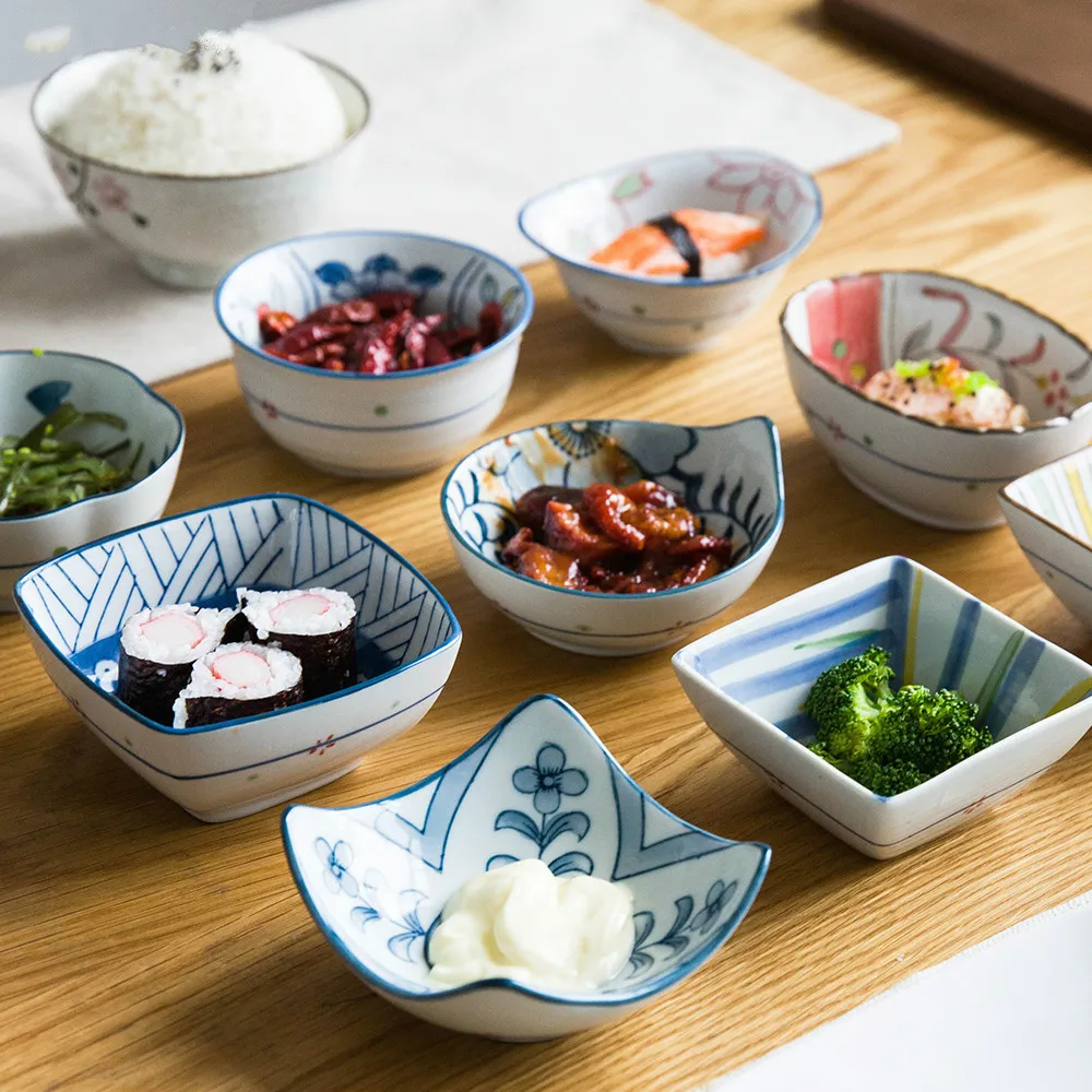 

Japanese Special-shaped Sauce Dish, Dipping Dish, Ceramic Ingredients, Seasoning, Sushi Bowl, Pickle Dish, Snack Dish
