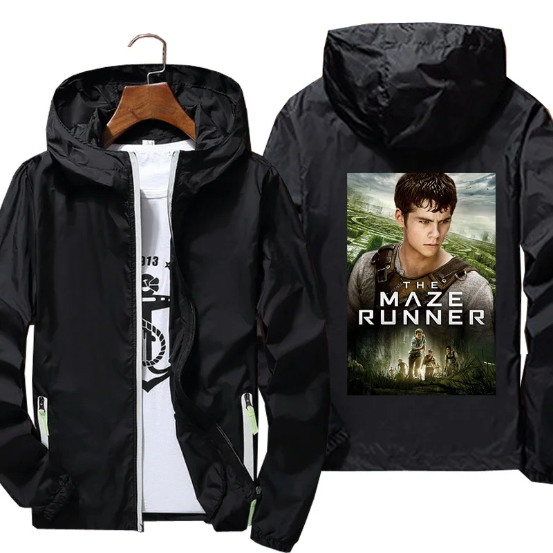 

2021 jackets for men the labyrinth runner Windbreaker jacket Reflective Skin Sun Spring Autumn brand jacket printing