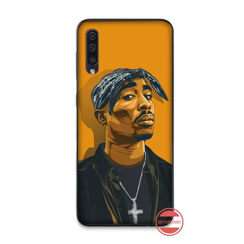 Роскошный чехол Rapper 2pac с уникальным дизайном для телефона Samsung A20 A30 30s A40 A7 2018 J2 J7