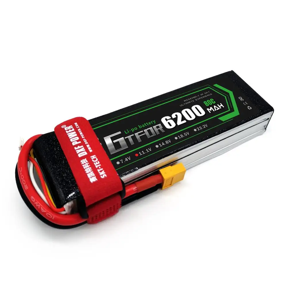 GTFDR RC батарея 11 1 V 6200MAH 80C-160C 3S XT60 EC5 XT90 DEANS XT150 Lipo Автомобиль Лодка Самолет
