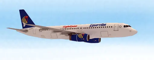 1:72 1:100 Аэробус A320 Египетский авиакомпаний шкала гражданского самолета 3D Бумажная
