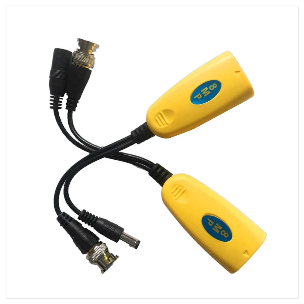 5 пар/Лот 8MP 1C H DC видео балун BNC передачи RJ45 конвертер для HD 2MP 5MP AHD TVI CVI