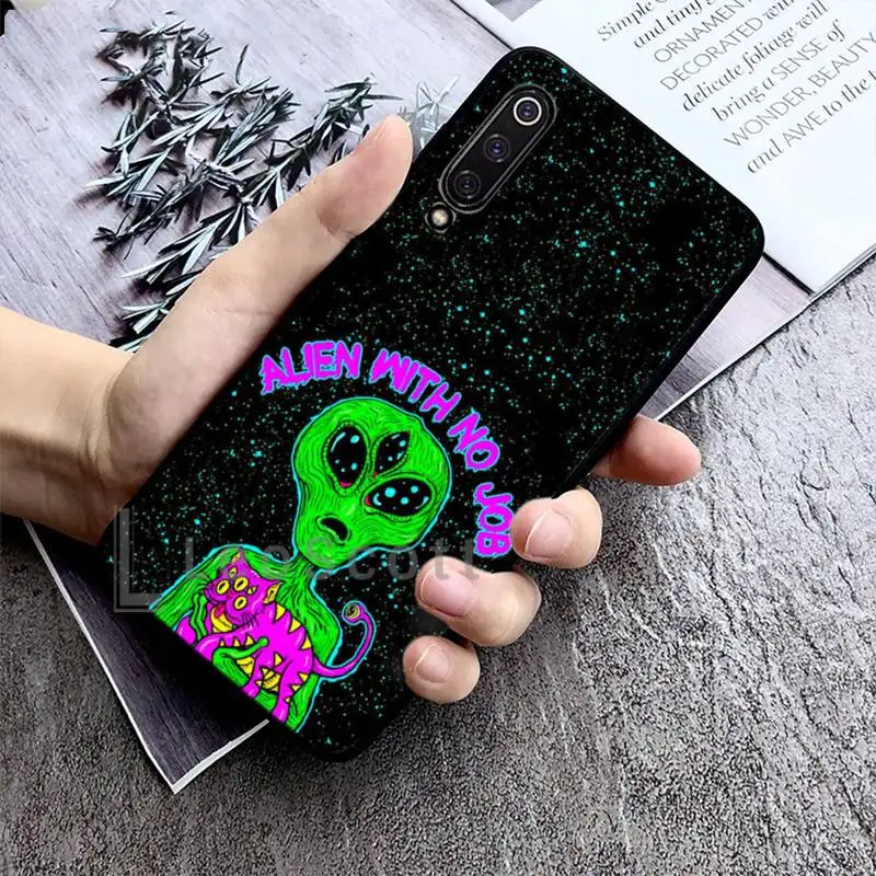 

Aesthetics Cartoon alien space Phone Case For Xiaomi Mi A1 A2 5 6 6PLUS 8 9 SE Lite MIX 2 2S MAX 2 3 Pocophone F1