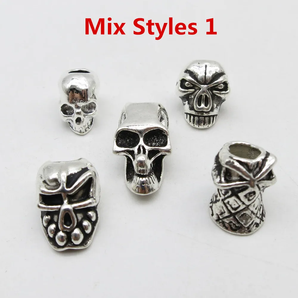 Трубчатые кольца для мужчин и женщин с черепами 5 шт.|dreadlock beads|dreadlock bead clipbeads dreadlock |