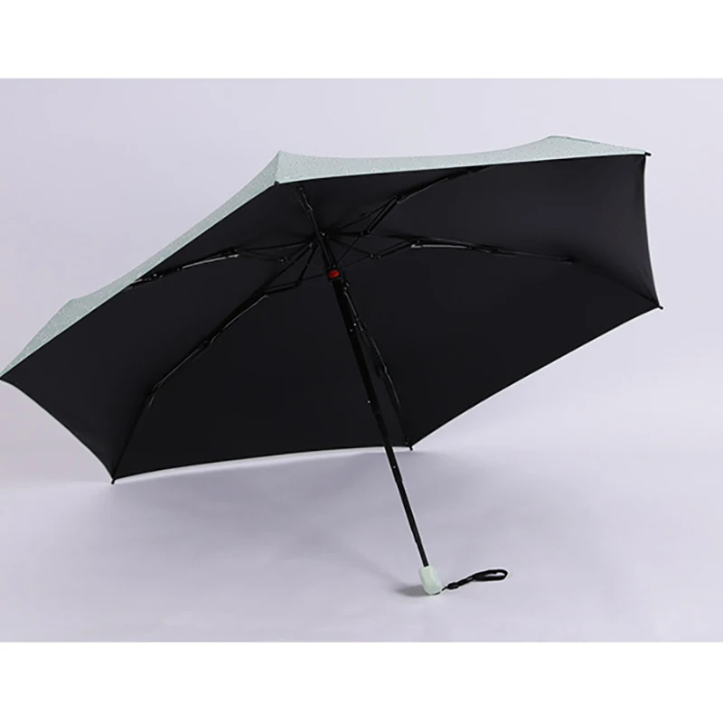 

Female Parasol Umbrella Pocket Umbrella Mini Portable Five-folding Sun Protection Anti-UV UPF50+ Waterproof Gifts for Girls Lady