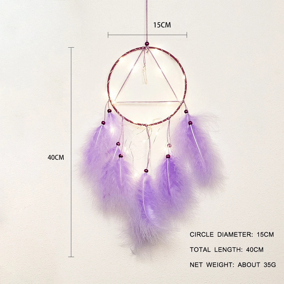 1Pc Dream Catcher Feather Pendant Crafts Wind Chimes Romantic Wall Hanging Decorations Home Ornaments Gift | Дом и сад