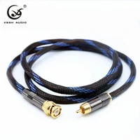 xssh bnc male to rca male jack coaxial digital cable aes ebu interconnect cable with gold plated bnc plug
