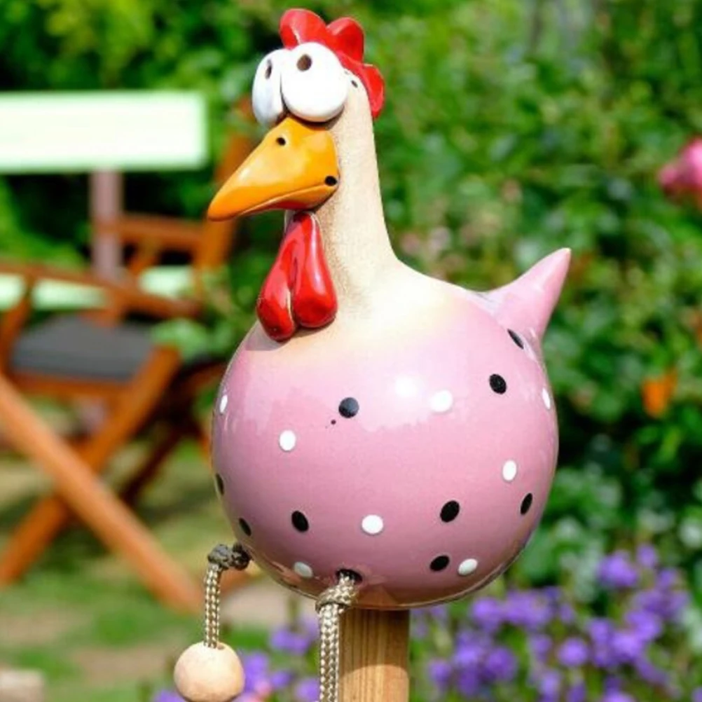 

Garden Decoration Ceramic Chicken Yard Art Decor Hilde Decor Animal Figurine Ornament For Home Decorative Craft Indoor Outdoor