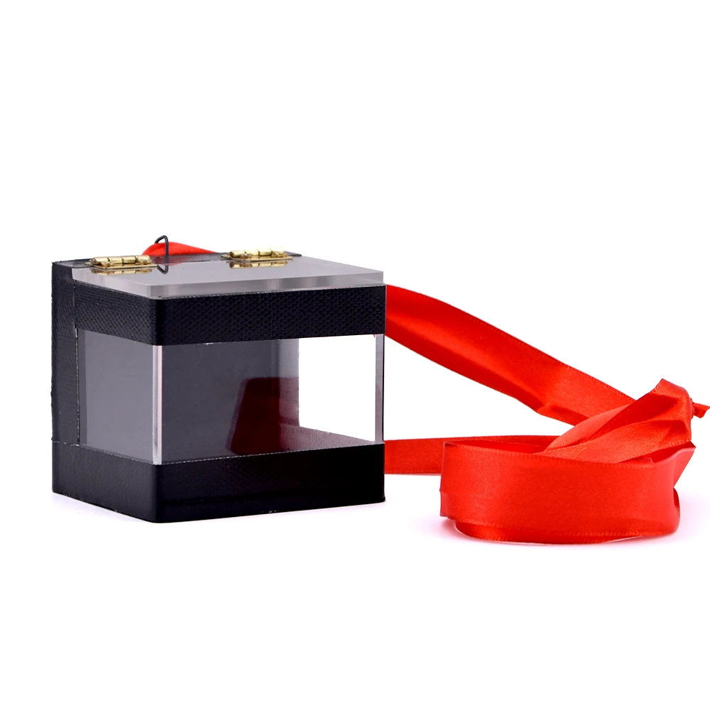 Кристально чистая коробка переключателя Волшебные Трюки крупным планом уличная