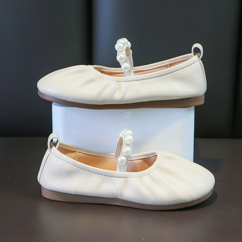 

Girls' Shoes 2021 Spring And Autumn New Children's Princess Soft Sole Single Girl Doudou Baby Dance shoe performance Girls Flats