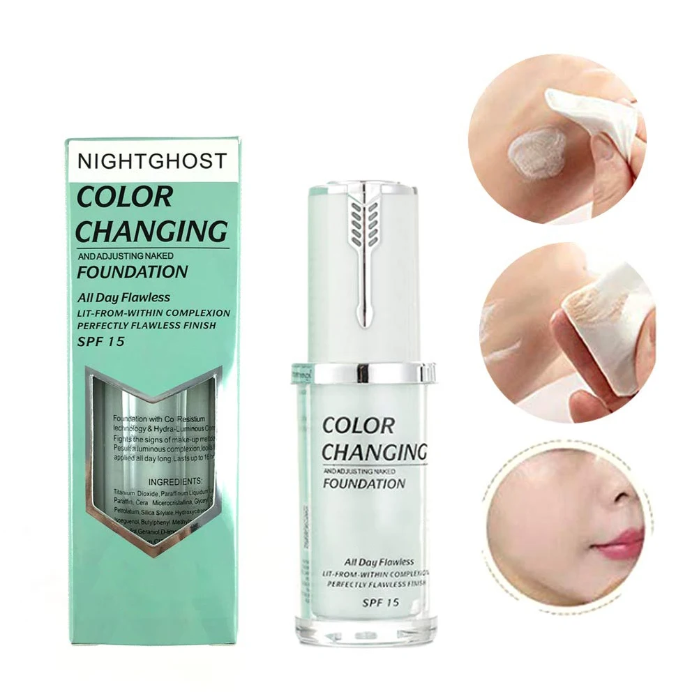 

40ml Liquid Concealer Nourishing Liquid Foundation Makeup Base Long Lasting Liquid Foundation Face Makeup