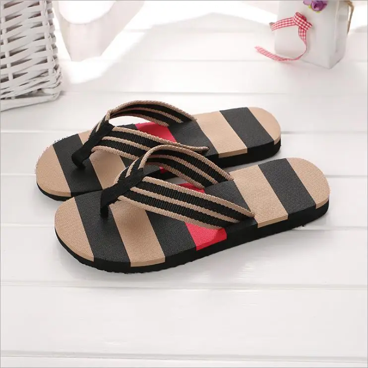 

Summer New Arrival Men Slippers Anti-Skid Beach Outdoor Male Sandals Colorful Soft Light Weight Casual Flip-Flops