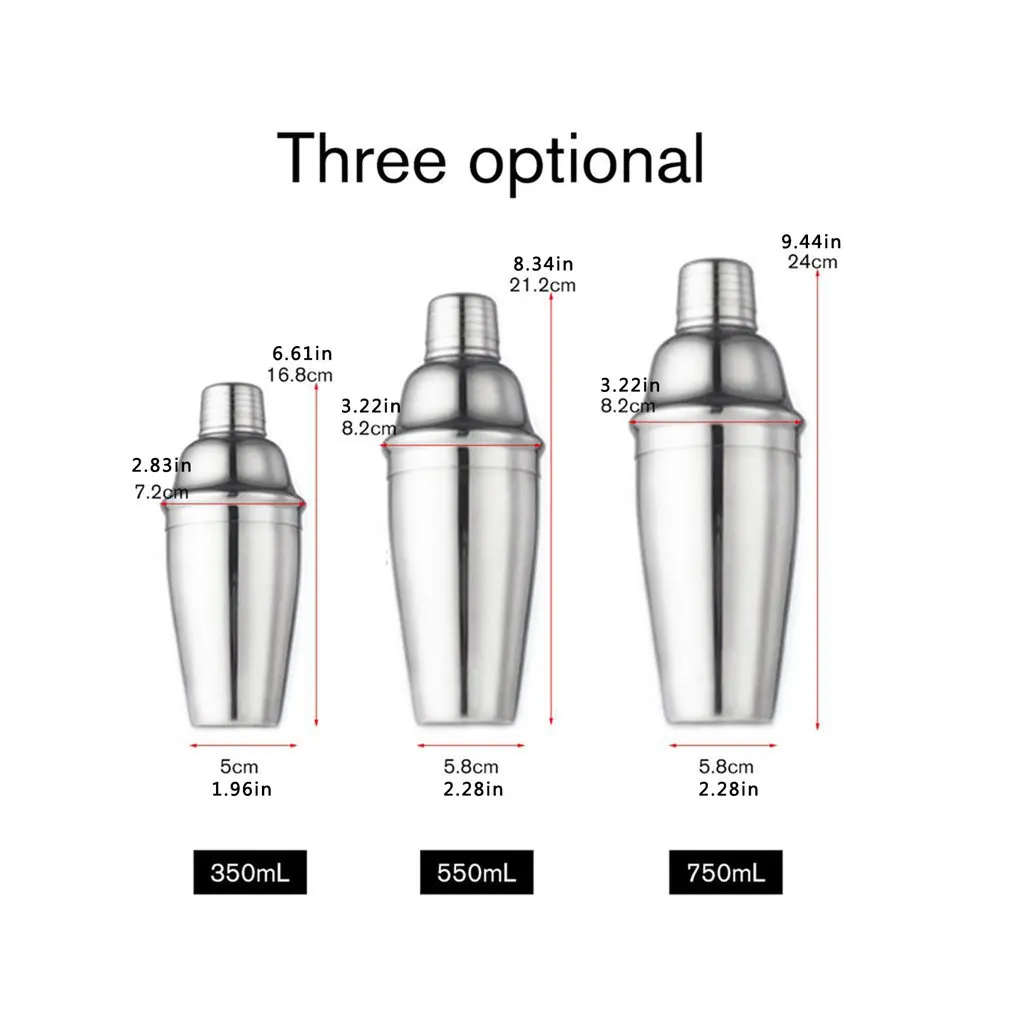 

10 Piece Set Stainless Steel Cocktail Set Bar Bartending Tool Barware Set Shaker Set with Wooden Rack