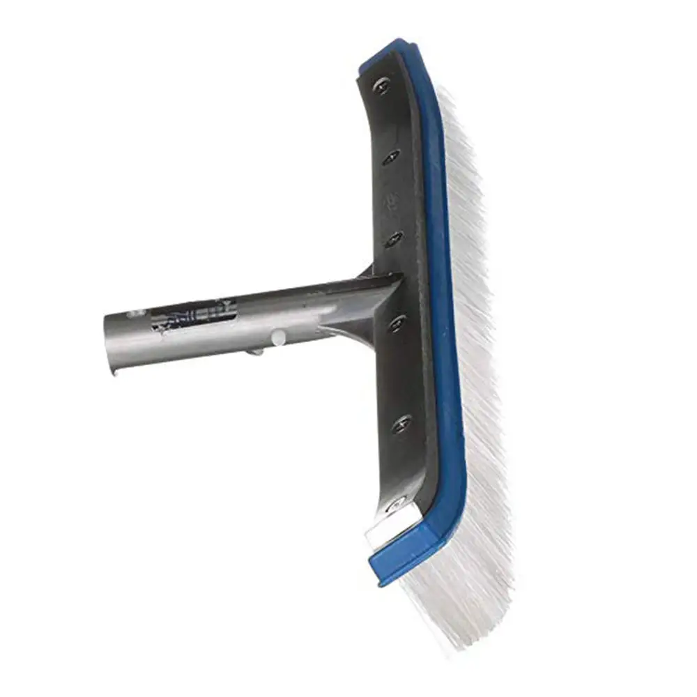 

18 Inch Aluminum Swimming Pool Brush Cleaning Tools Wall Floor Brush Nylon Bristles Cleaner Broom Swimming Pool Spa Tool