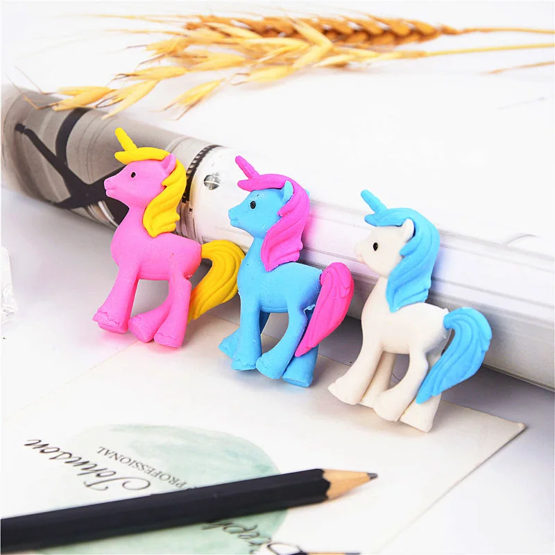 

Kawaii Creative Cartoon Cute Pony Eraser Student Modeling Animal Eraser School Supplies Stationary Children's Gifts Wholesale