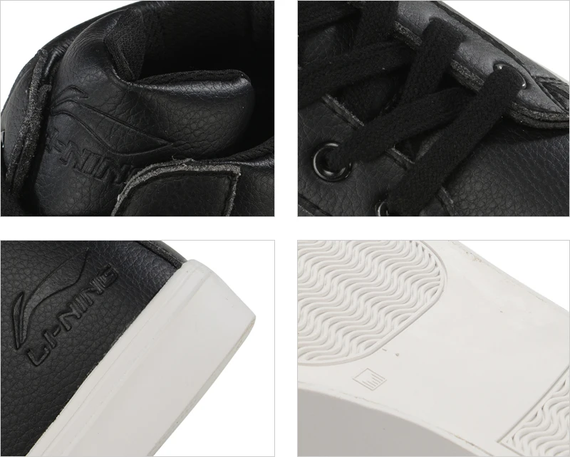 Li-Ning/Мужская обувь VULC LITE; зимняя стильная обувь для образа жизни; зимняя флисовая удобная обувь с подкладкой; спортивная обувь для фитнеса; кроссовки; AGLP105 YXB334