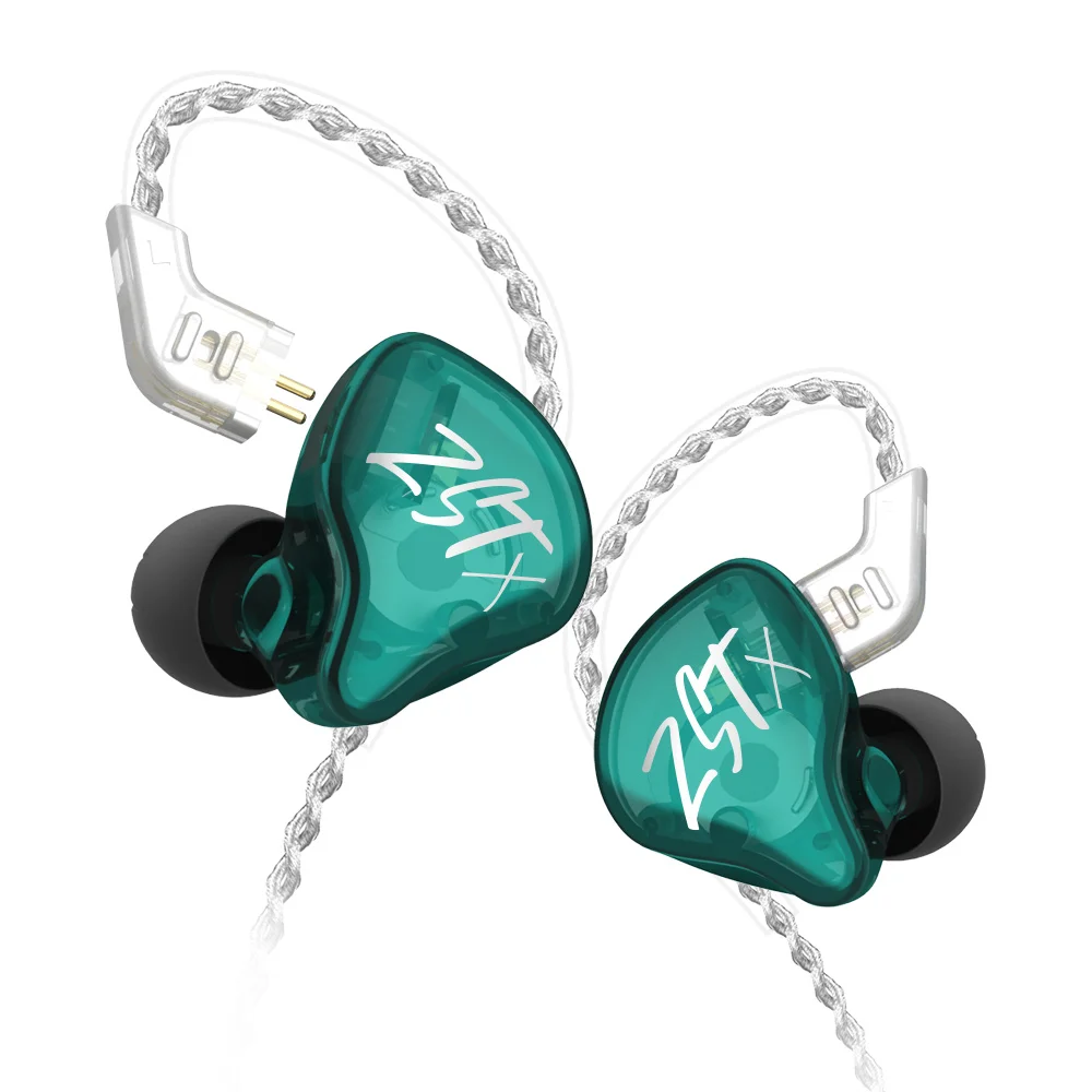 Гибридные наушники-вкладыши KZ ZSTX/ZST 1DD + 1BA HIFI DJ монитор спортивные наушники для