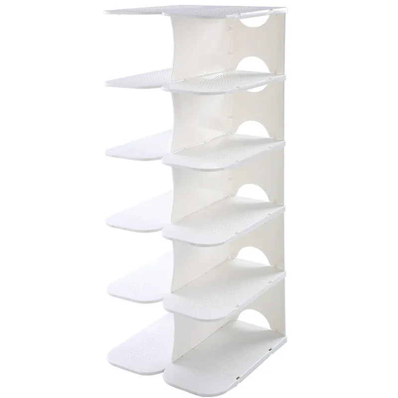 

6-12Layer Stackable Shoe Hanger Creative Foldable Space Saving Wardrobe Storage Rack Multi-layer Shoes Stand Organizers Cabinet