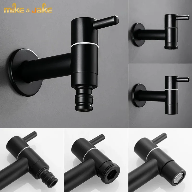 Bathroom Extended mop pool tap single cold water faucet double head automatic washing machine faucet little garden tap