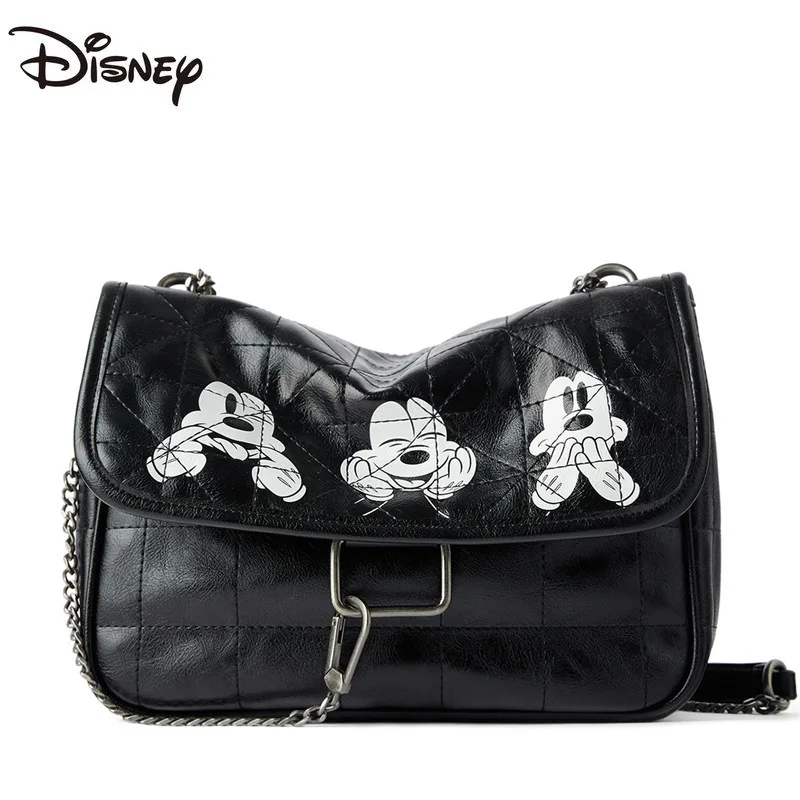

2021 Disney Ladies One-shoulder Messenger Bag Fashionable Large-capacity Multifunctional PU Leather Luxury Brand Casual Handbag