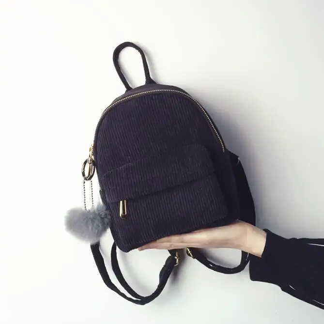 

Fashion Women Backpacks New High-quality Warm Corduroy Women Backpacks Simple Small Mini Backpack Travel Shoulder Bags
