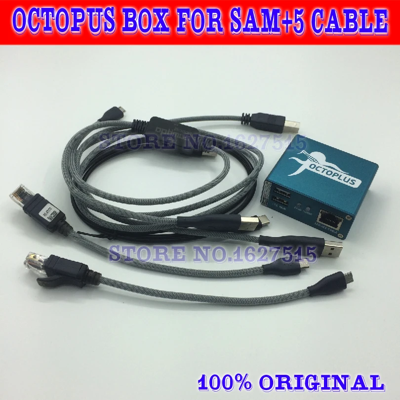 Оригинальная коробка octopus box / Octoplus Box для SAMSUNG + 5 кабелей SAM разблокировка вспышки