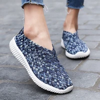 new fashion sneakers women shoes summer stretch elastic female sapato casual shoes woman flats summer platform slip on loafers