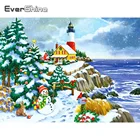 Алмазная вышивка маяк, Новое поступление, картина из страз, Приморский Пейзаж, зимний Набор для вышивки крестом, настенное искусство