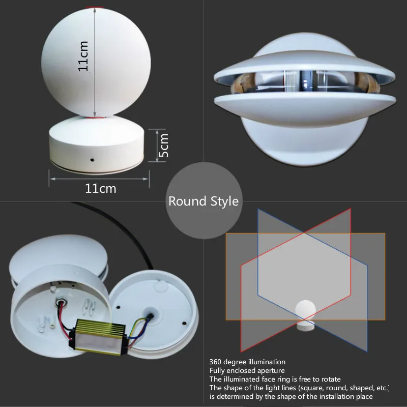 LED Window Sill Light Colorful Remote Corridor 360 Degree Ray Door Frame Line Wall Lamps for Hotel Aisle Bar Family | Лампы и