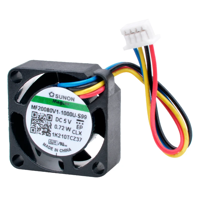 MF20080V1-1000U-S99 2 см 20 мм вентилятор 20x20x8 мм DC5V 0,72 Вт 4 линии 4-контактный микро-Вентилятор охлаждения с поддержкой управления скоростью