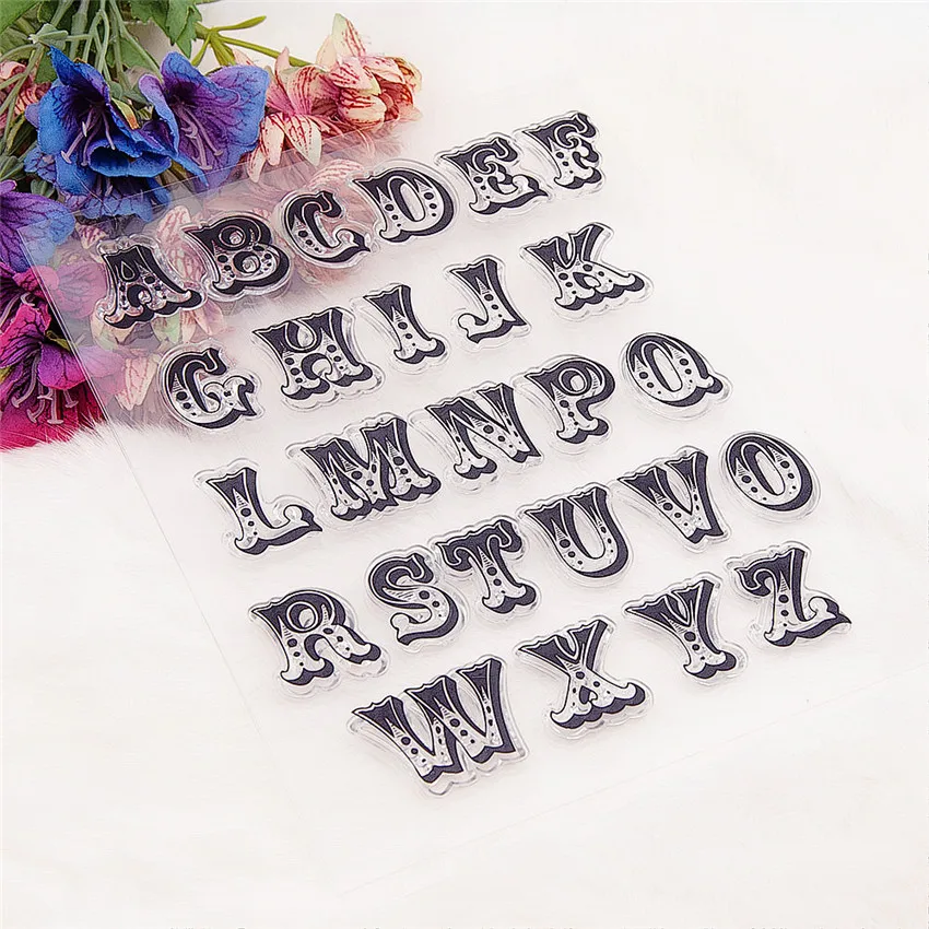 14*18 см буквы H прозрачные штампы/силиконовые уплотнения роликовый штамп для