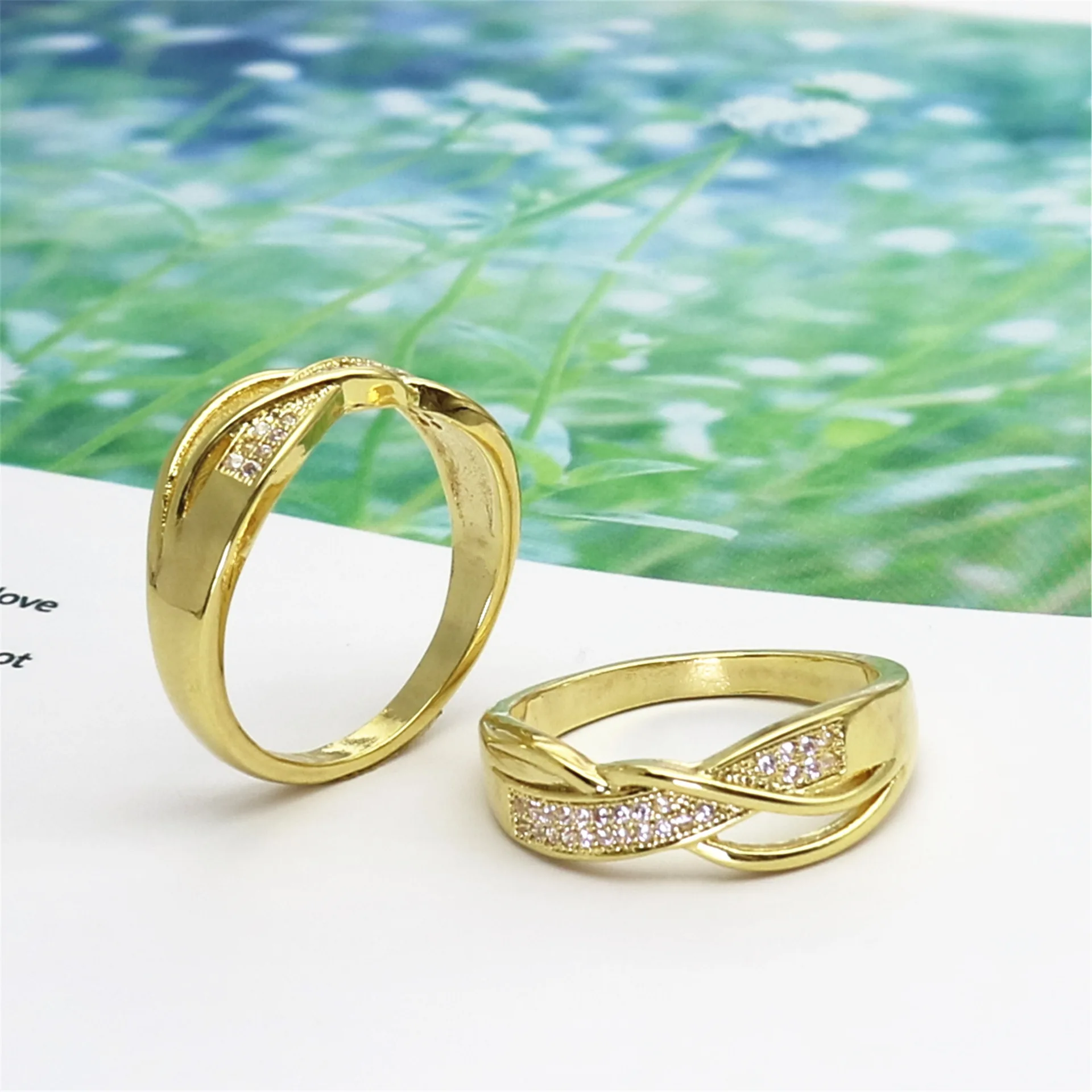 Kemstone Creatived Engagemnet кольцо медь золото посеребренное кольцо для женщин ювелирные изделия подарок