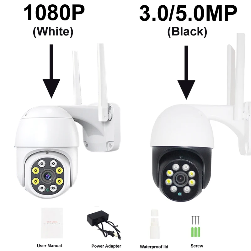 

FHD 5MP Outdoor Security Surveillance WiFi IP Camera CCTV 360 PTZ 4X Zoom Video Monitor 1080P Indoor Cam 3.0MP Smart Home Kamera