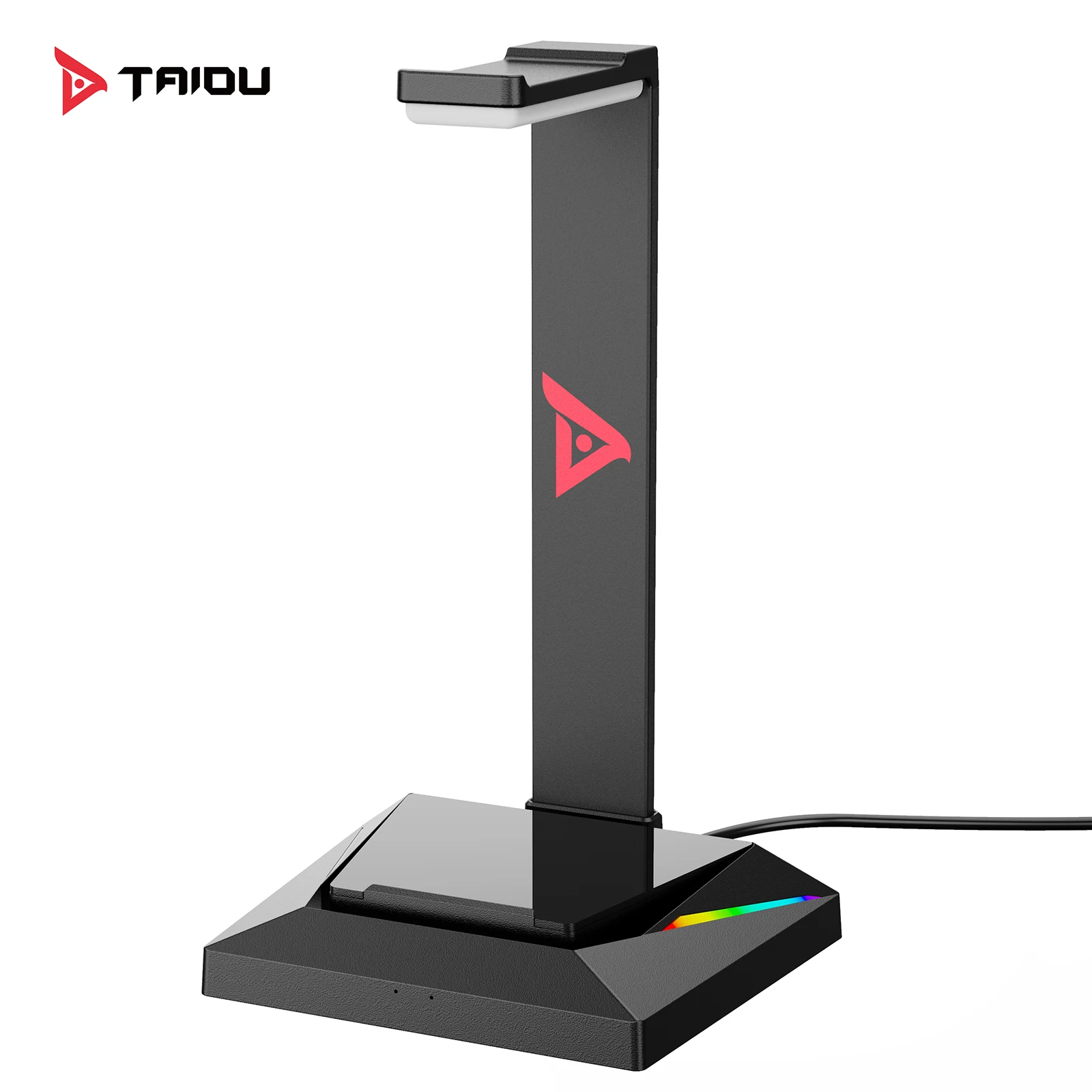 

Подставка для игровой гарнитуры TAIDU WE-100 RGB с зарядным портом USB/Type-C, держатель для игровой гарнитуры, вешалка с стабильной базой для наушнико...