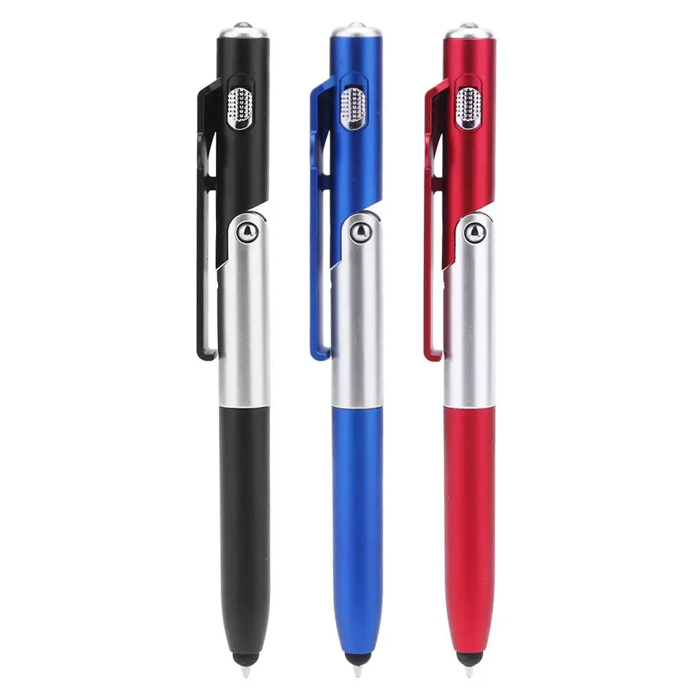 

Multifunctional Folding Ballpoint Pen LED Light Mobile Phone Stand Holder 4 in 1 Pen School Office Stationery Supplies