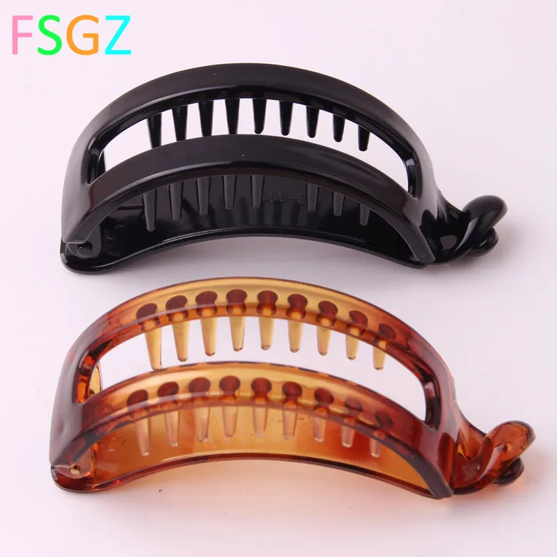 Пластиковый держатель для хвоста Diy квадратная дугообразная заколка волос в