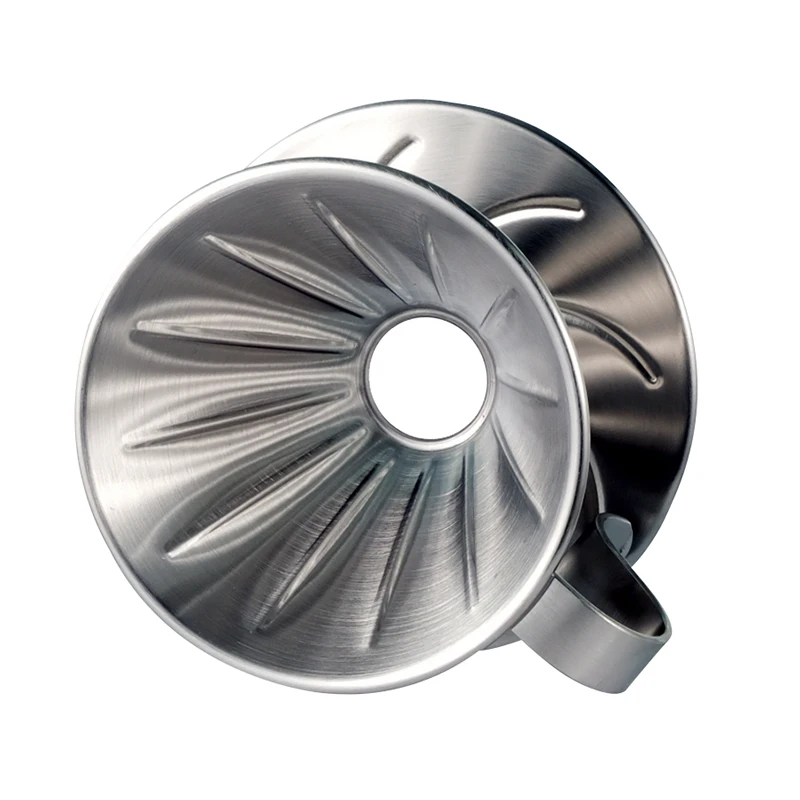 Кофейная ручная чашка с фильтром V60 Бытовая кофейная посуда 304 капельный фильтр