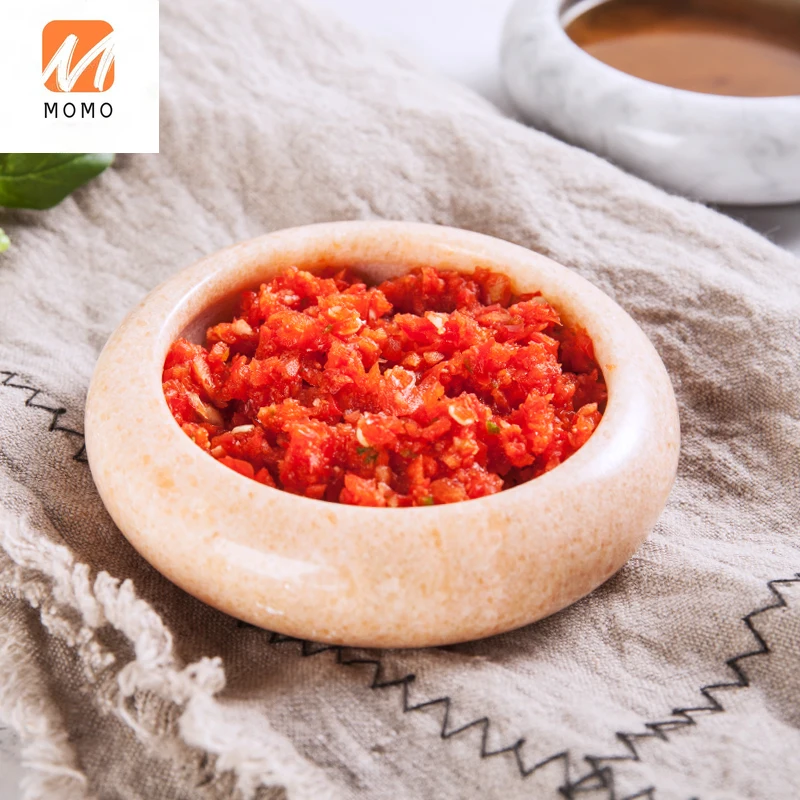 

Household Marble Dish Ceramic Creative Pickles round Japanese Small Saucer Personality Small Dining Plate Seasoning Dish