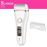 bikini trimmer painless shaver electric razor for women body leg hair removal waterproof usb lcd display female cut wet epilator