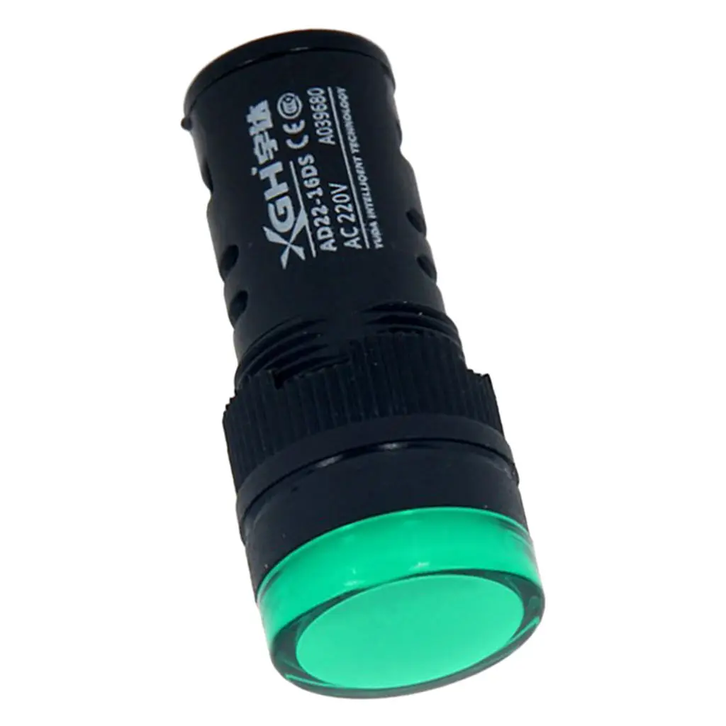 

AD22-16DS AC 220V энергосберегающий светильник индикатор, высокая яркость, зеленый