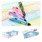 Ручка для 3d-печати, с ЖК-дисплеем, умная 3d-ручка Caneta 1,75 мм, с пла-волокном, для 3d-граффити, для рисования, подарок для детей
