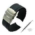 20 мм 22 мм 24 мм силиконовый резиновый дайвер силиконовый ремешок для часов Arc для EQW-M710L со складной застежкой из нержавеющей стали