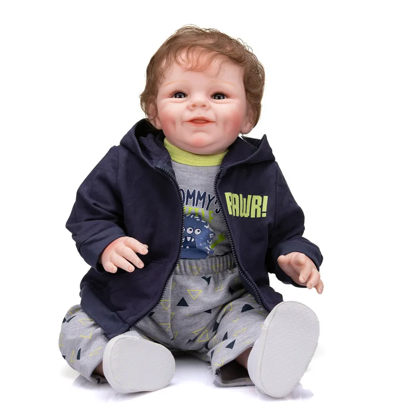 NPK 55 см Reborn Baby Shaya в мальчике версия милое лицо милый малыш мальчик кукла 3 месяца