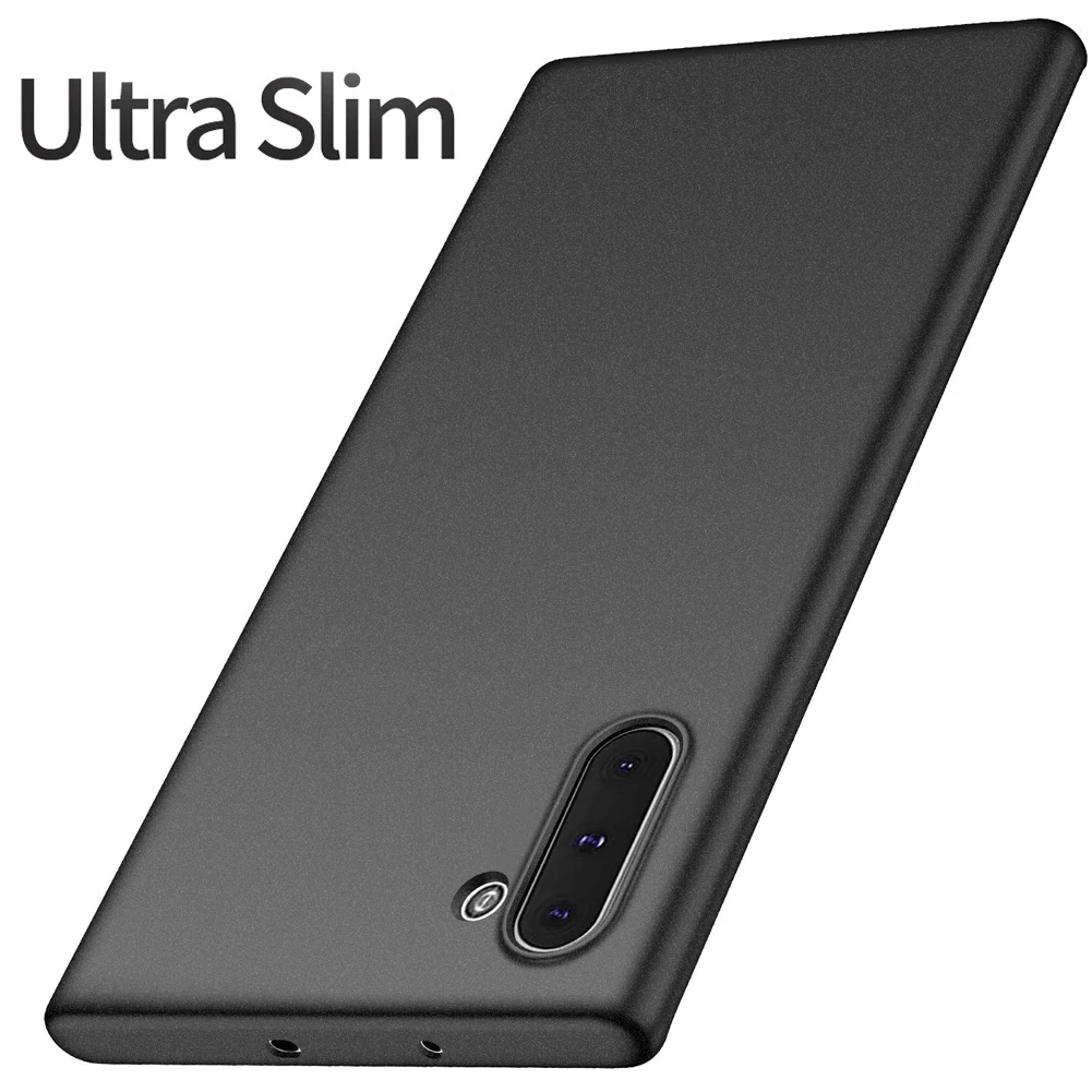 Ультратонкий Жесткий чехол для samsung Galaxy Note 10, 9, 8 Pro Plus, роскошный противоударный чехол для ПК samsung S9 Plus, S10 Lite