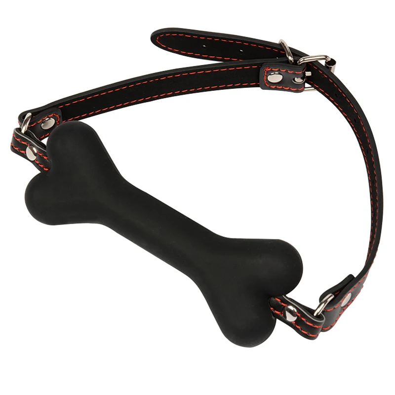 Силиконовый бондаж из искусственной кожи с открытым ртом для собак БДСМ