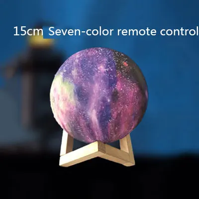Seven colors 15 см Мечта 3D сенсорный лунный светильник домашний планетарий USB светится в темноте декор столовая День рождения Рождественский подарок для детей - Цвет: Seven colors