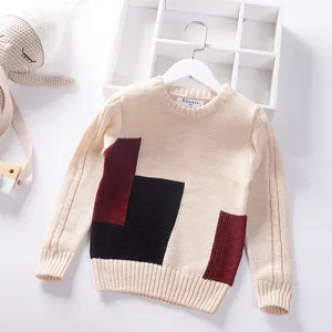 Толстые свитера для мальчиков и девочек на рост 110-150 см, Детская вязаная одежда, теплый пуловер, хлопковая детская одежда