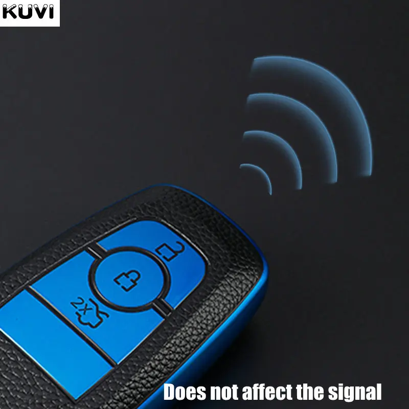 Кожаный чехол для автомобильного ключа из ТПУ Ford Fusion Mustang Explorer F-150 2017 2018 защитный