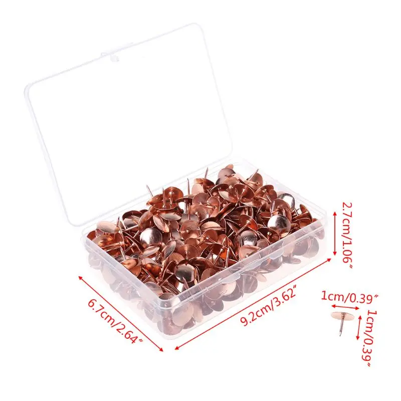 

400pcs Metal Thumbtack Drawing Pins Pushpin Cork Board Photo Wall Map Markers Office School Supply